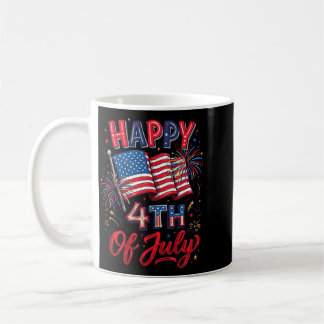 Glücklicher 4. Juli Herren Patriotisch Amerikanisc Kaffeetasse
