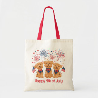 Glücklicher 4. Juli Yorkie Hunde Tragetasche