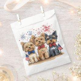 Glücklicher 4. Juli Yorkshire Terrier Dogs Geschenktütchen
