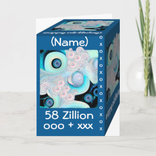 Glücklicher 58. Geburtstag - 58 Karte