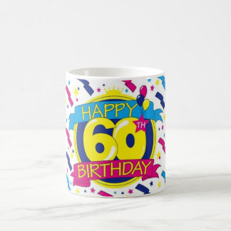 glücklicher 60. Geburtstag Kaffeetasse