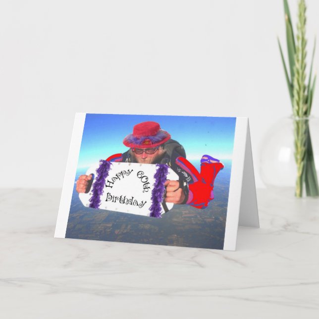 Glücklicher 60. Geburtstag Karte (Vorderseite)