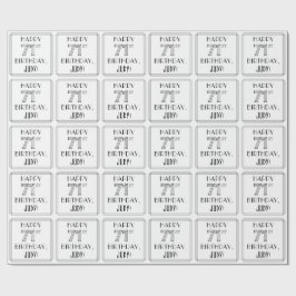 GLÜCKLICHER 71. GEBURTSTAG; Art-Déco-Stil; Individ Geschenkpapier