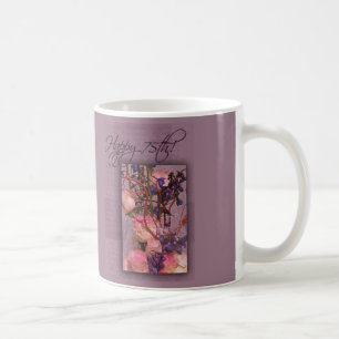 Glücklicher 75. Geburtstag - besonders angefertigt Kaffeetasse