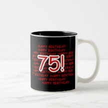 Glücklicher 75. Geburtstag