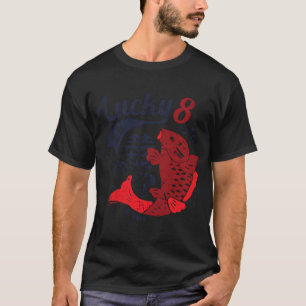 Glücklicher 8 Fisch T-Shirt