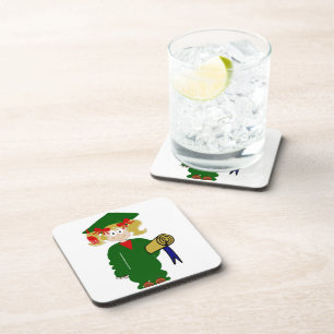 GLÜCKLICHER ABSCHLUSS GETRÄNKEUNTERSETZER