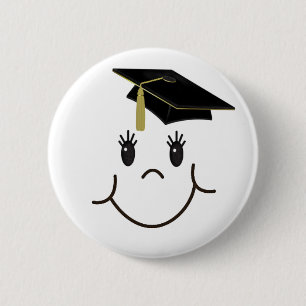 Glücklicher Absolvent Button