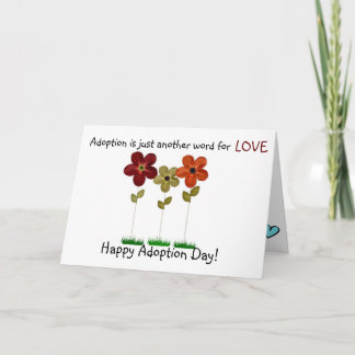 glücklicher Adoptionstag Karte