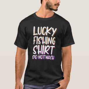 Glücklicher Angelvater - Angelrute nicht waschen T-Shirt