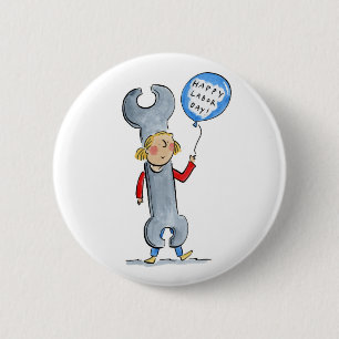 Glücklicher Arbeitstag! Button