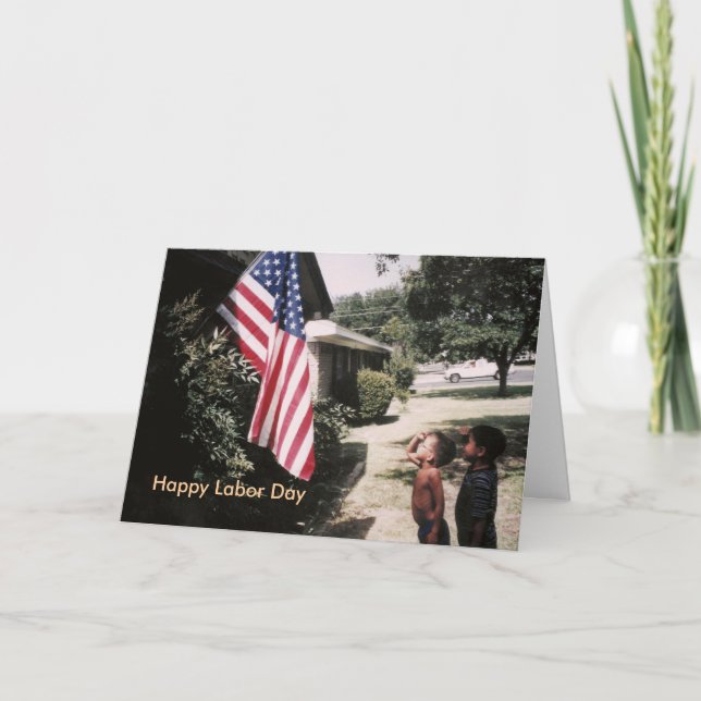 Glücklicher Arbeitstag Feiertagskarte (Vorderseite)