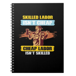 Glücklicher Arbeitstag - Qualifizierte Arbeit ist  Notizblock