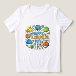 Glücklicher Arbeitstag Tri-Blend Shirt