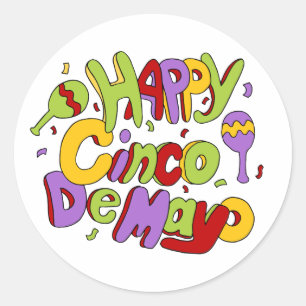 Glücklicher Aufkleber Cinco Des Mayo