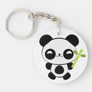 Glücklicher Baby-Panda-Schlüsselkette Schlüsselanhänger
