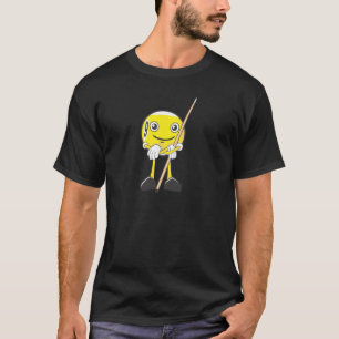 Glücklicher Ball-Spieler des Billard-neun T-Shirt