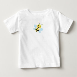 Glücklicher Bienen-Baby-Spielanzug Baby T-shirt