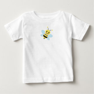 Glücklicher Bienen-Baby-Spielanzug Baby T-shirt