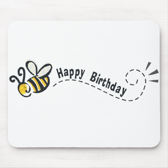 Glücklicher Bienen-Geburtstag! Mousepad (Vorne)