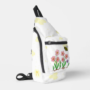 Glücklicher Bienengarten Crossbody Bag