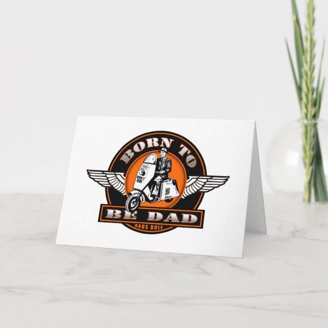 GLÜCKLICHER BIRTHDAY-VATER KARTE (Vorderseite)