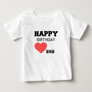 GLÜCKLICHER BIRTHTAGES VATER BABY T-SHIRT