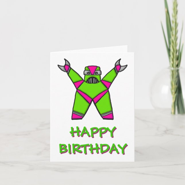 GLÜCKLICHER BIRTHTAGKÖRPER KARTE (Vorderseite)