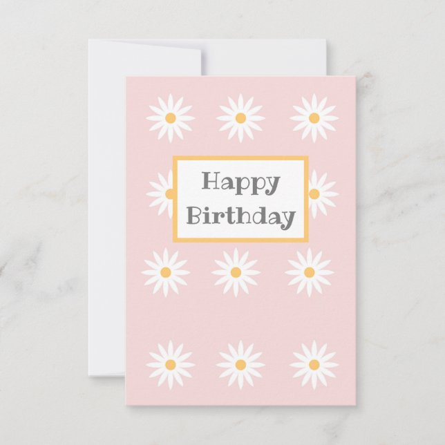 GLÜCKLICHER BIRTHTAGSKARTE DANKESKARTE (Vorderseite)