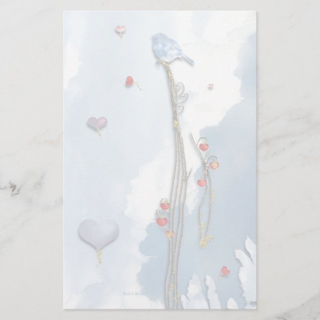 Glücklicher Bluebird! Briefpapier (Vorderseite)