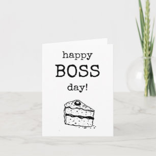 Glücklicher Boss Tag, Wertschätzung, Wertkarte Karte