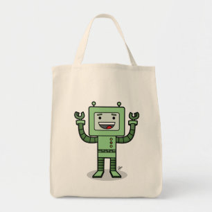 Glücklicher Bot - Lebensmittelgeschäft-Tasche Tragetasche