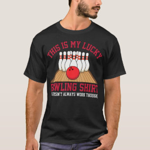 Glücklicher Bowling-Kegler Lustiges Bowling T-Shirt