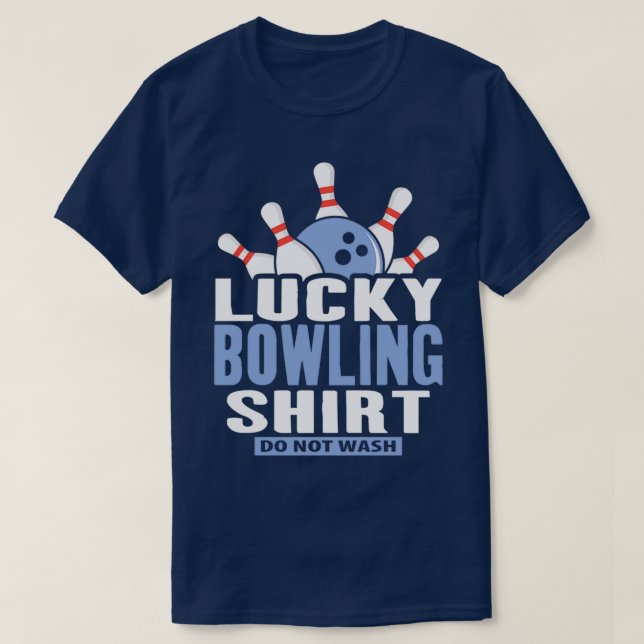 Glücklicher Bowling nicht waschen lustigen Bowling T-Shirt (Design vorne)