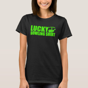 Glücklicher Bowling weht kein lautes Zitat für Bow T-Shirt