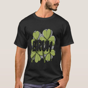 Glücklicher Bruh Festiver Kleeblatt-Vibes St. Padd T-Shirt