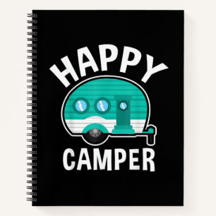 Glücklicher Camper Campingwagen Wohnwagen Lustiger Notizbuch