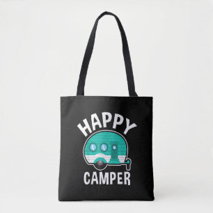 Glücklicher Camper Campingwagen Wohnwagen Lustiger Tasche