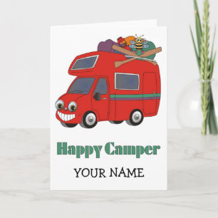 Glücklicher Camper Karte