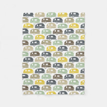 glücklicher Camper| Moderne Camper Blanket Retro B