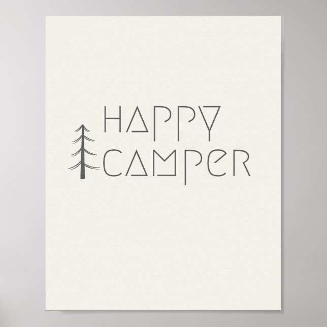 glücklicher Camper. Poster & Drucke (Vorne)