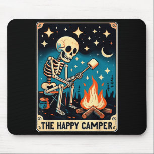 Glücklicher Camper Tarotkarte Skelett Camper Lusti Mousepad