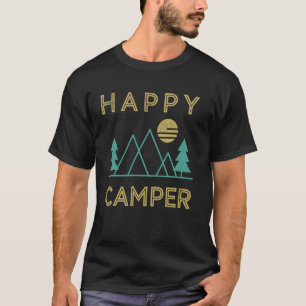 Glücklicher Camper Wanderer Camping Liebhaber Van T-Shirt