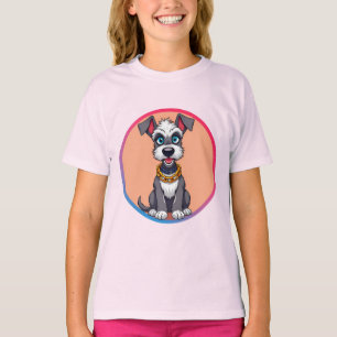 🌸 Glücklicher Cartoon-Welpe Fröhliches Lächeln Ge T-Shirt