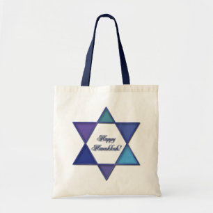 Glücklicher Chanukka-Davidsstern Tasche