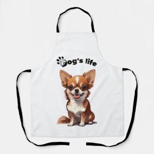 Glücklicher Chihuahua � Süßes Design für Hunde Lie Schürze