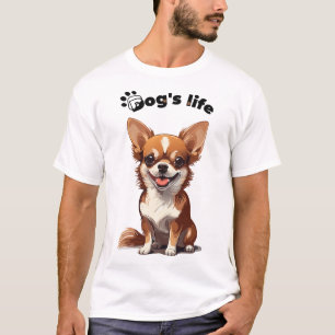 Glücklicher Chihuahua � Süßes Design für Hunde-Lie T-Shirt