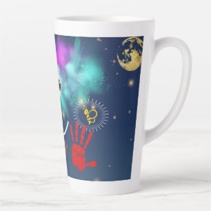 Glücklicher Clown, Sterne am Himmel Milchtasse