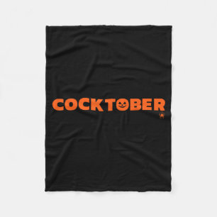 Glücklicher Cocktober Halloween-Kostüm Lustiger Ha Fleecedecke