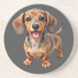 Glücklicher Dachshund-Welpe Getränkeuntersetzer